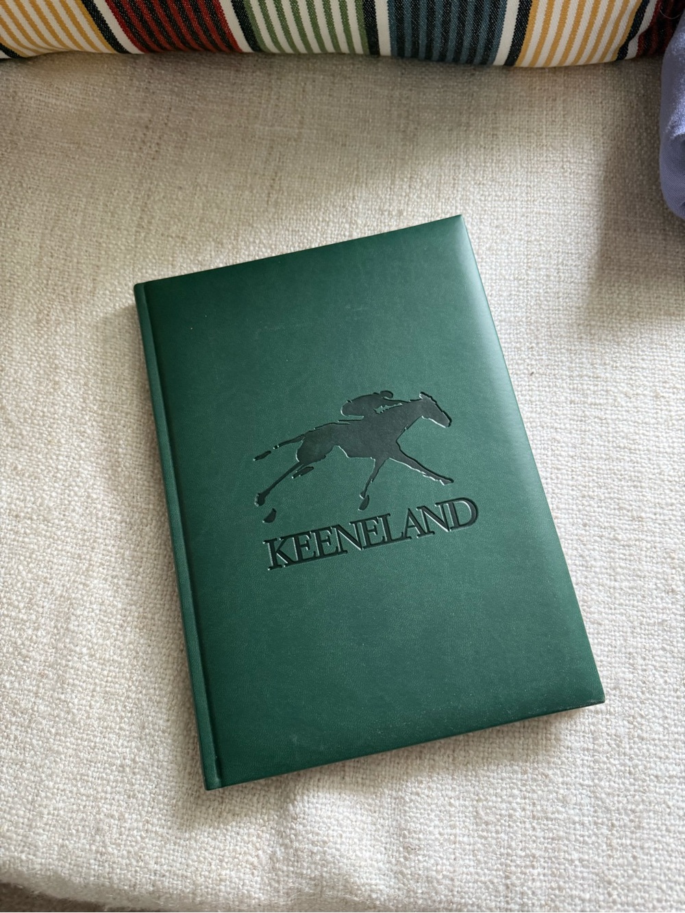 Keeneland Genuine Leather Green Hardcover Notebook New